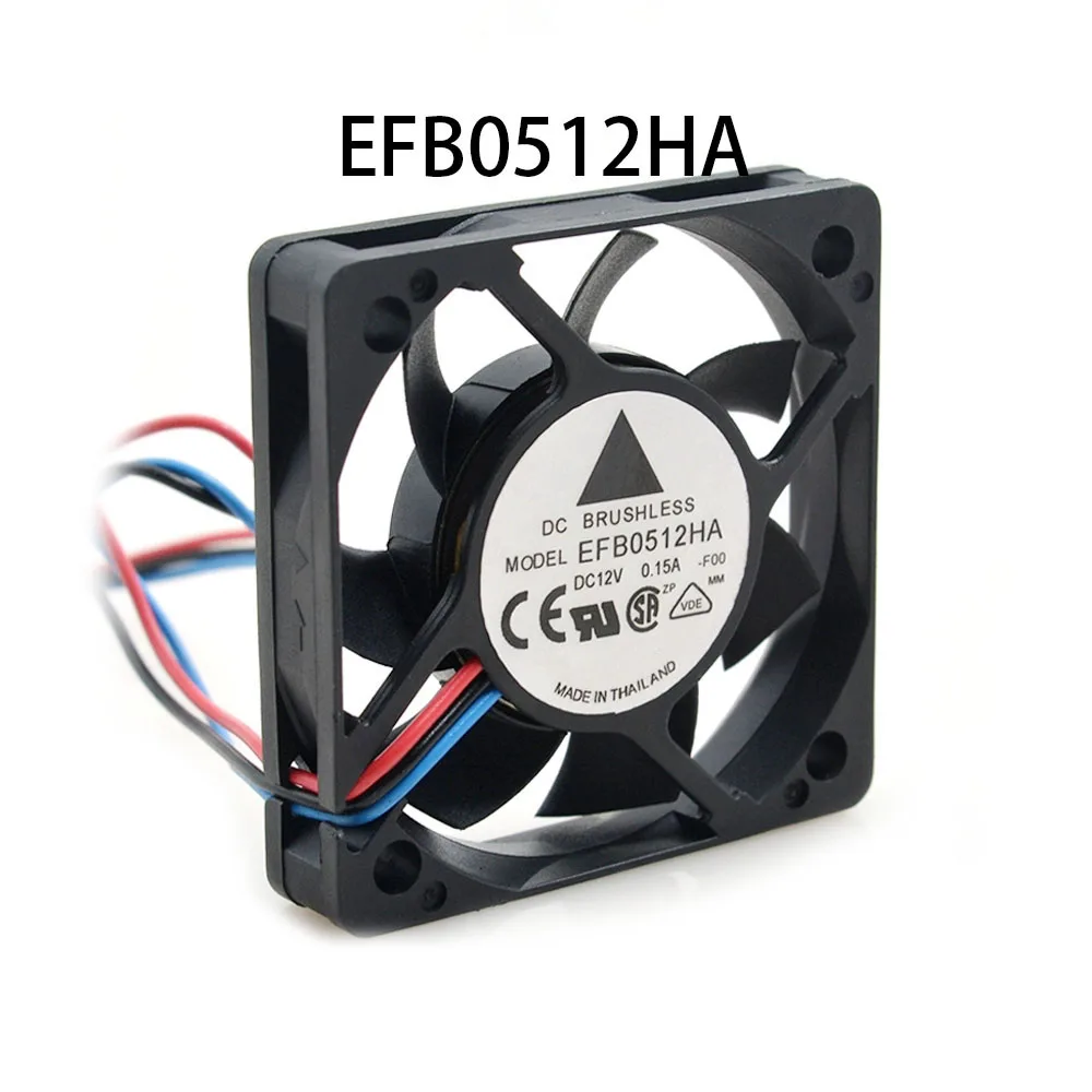 

Вентилятор охлаждения промышленного корпуса сервера с высоким воздушным потоком EFB0512HA 12 В постоянного тока 0,15 А 3-контактный 50*50*10 мм