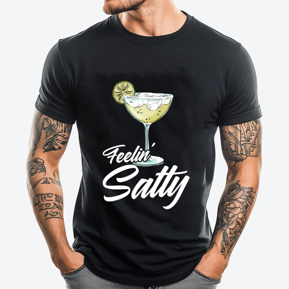 

Cinco De Mayofeelin Salty Margarita Funny Cinco De Mayo Graphic Shirts Men Luxury Clothes Men 4TH of July