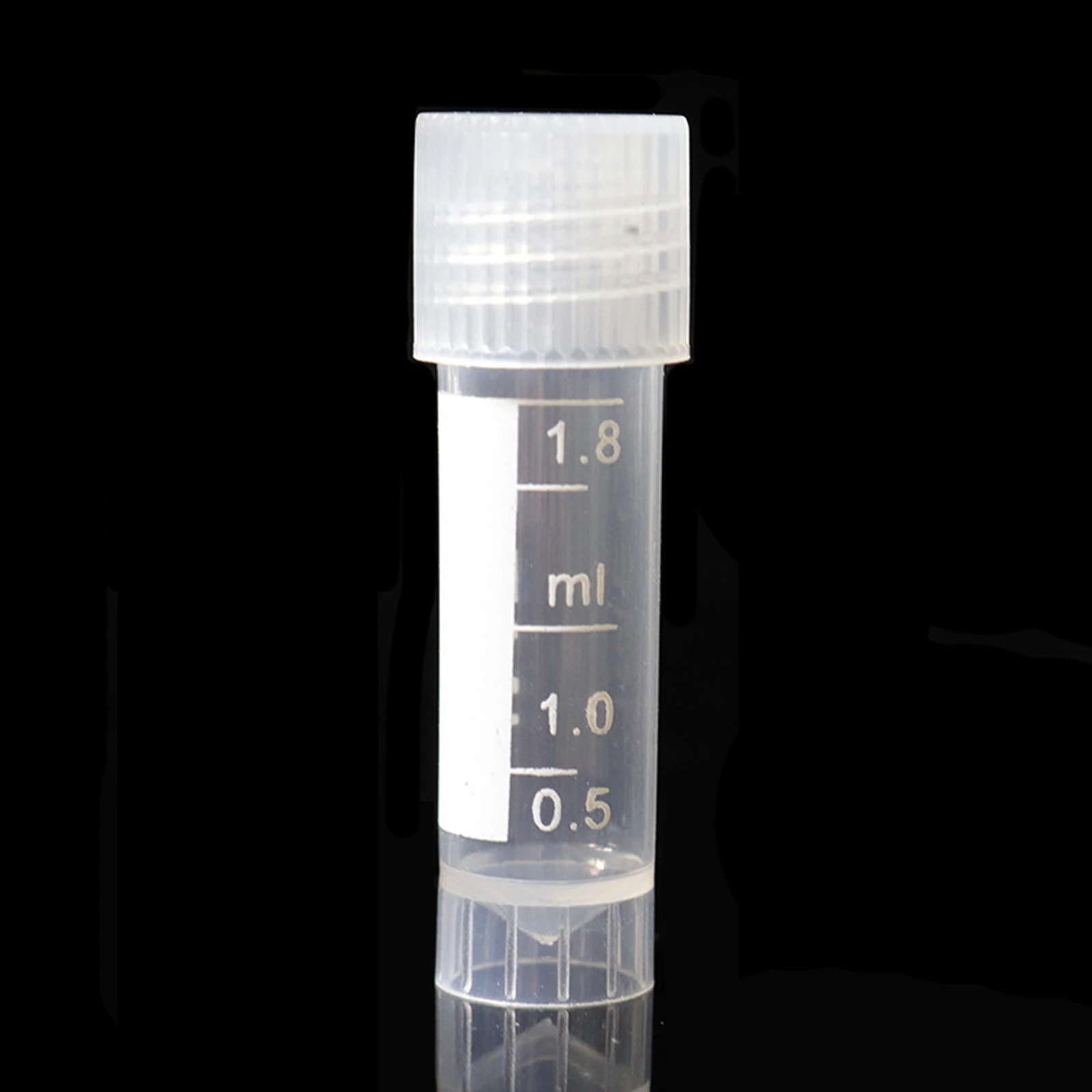 20Pcs 1.8ml Cryopreservation Tube Standable Freezing Tube Laboratory Analysis Volume Vials Centrifuge Tube With Screw Cap