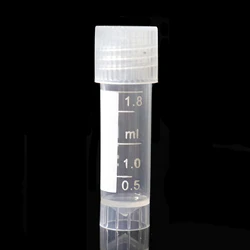 20Pcs 1.8ml Cryopreservation Tube Standable Freezing Tube Laboratory Analysis Volume Vials Centrifuge Tube With Screw Cap