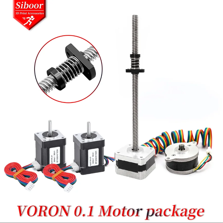 4PCS Voron 0.1 모터 키트 Voron 0.1 LDO Nema 14 모터 NEMA 17 선형 스테퍼 모터 42STH25-1004CL200E 3D 프린터 V0.1 모터 키트