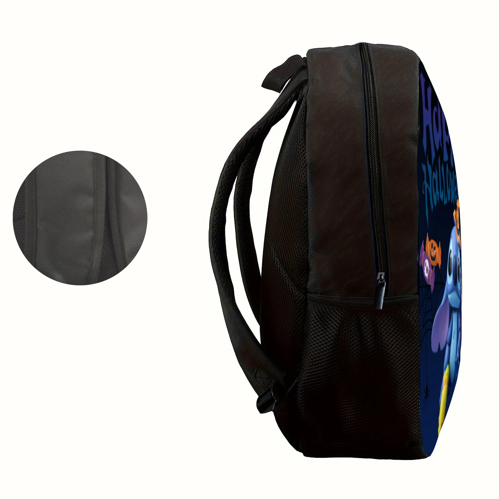 1pc cute Stitch print backpack for Halloween, a student backpack, suitable for travel, daily commuting