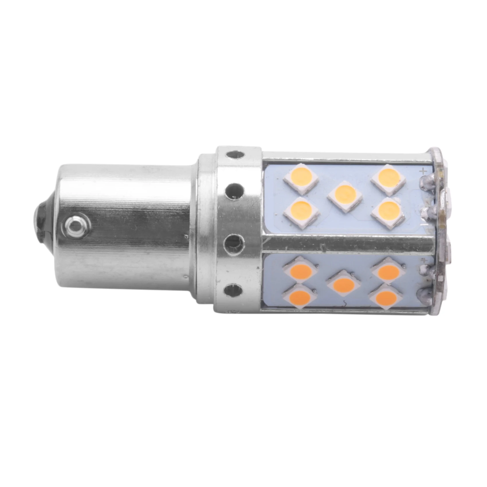 1156 자동차 방향 지시등 LED 전구 3030, Ba15S P21W, 35Smd Canbus, 앰버 조명, 12V, 24V