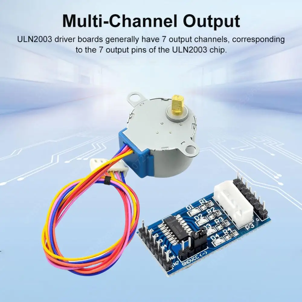 متعدد القنوات الناتج السائر موتور سائق المجلس ل اردوينو ، 28BYJ-48 ، ULN2003 ، 5 فولت ، 1-5 قطعة #4