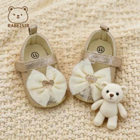 Baby Step Shoes Baby's First Pair of Toddler Shoes Baby Shoes Breathable Non-slip Girls Fashion Shoes Princess Lace Style 3