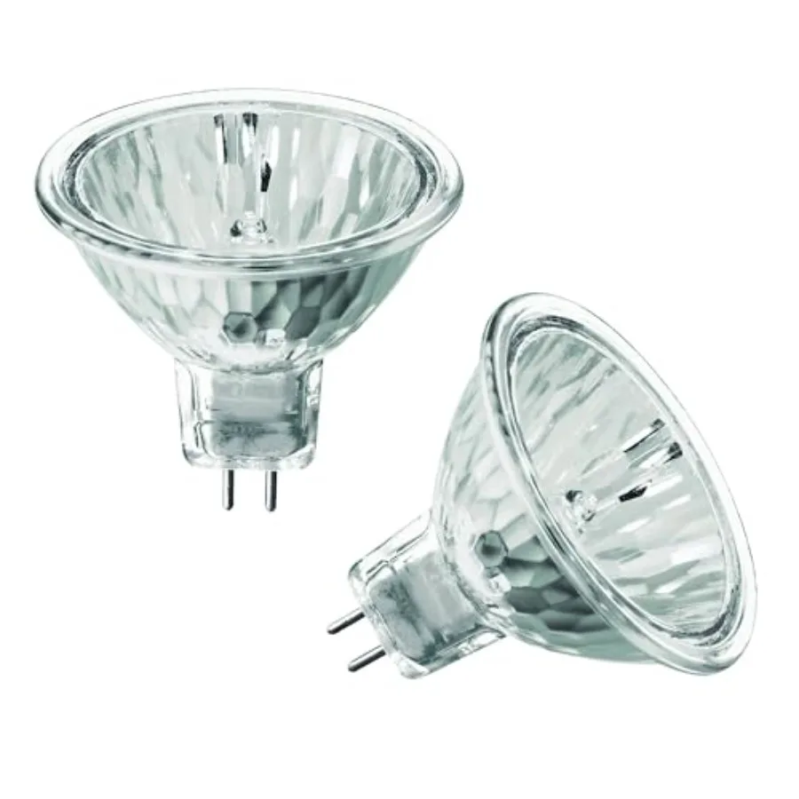 Pack of 2 5 Watt MR11 12 Volt Precision Halogen Reflector Fiber Optic Light Bulb 5W 12V