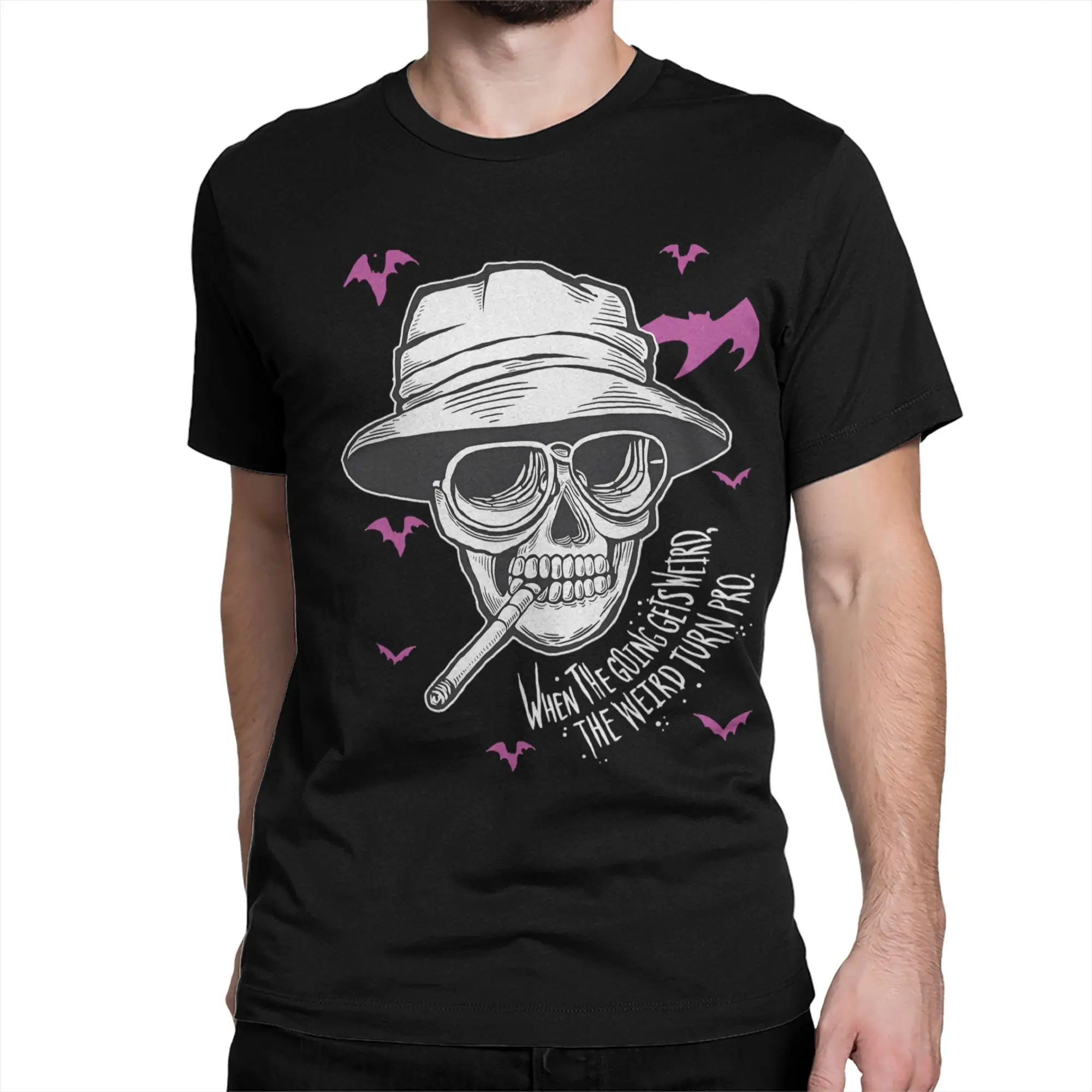 Men's Fear and Loathing in Las Vegas T Shirt  Cotton Clothing Humorous Short Sleeve Crew Neck Tee Shirt Printed T-Shirt