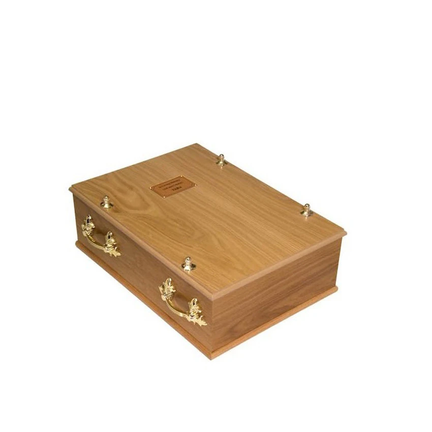 

Professional Wholesale Solid Disposable European Style Wooden Pet Casket Urns Cheap Pet Cremation Body Bag for Ashes Pet Dead