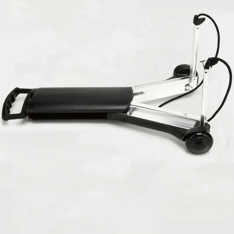 Mini Folding Aluminum Hand Truck Portable Luggage Trolley Shopping Pull Cart for School Bag Grocery