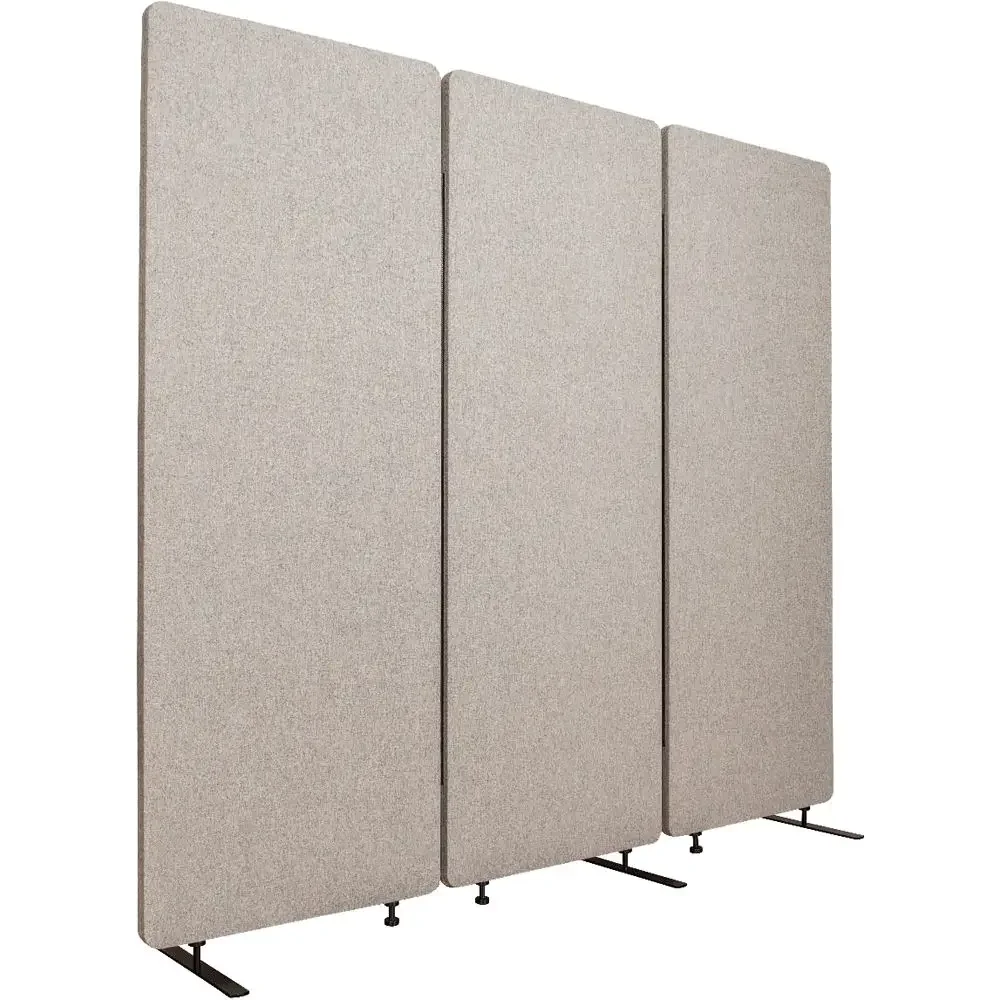 Acoustic Free Standing 3 Panel Partition Office Acoustic Movable Wall Partition Sound Proof Wall Panels Acoustic Room Dividers