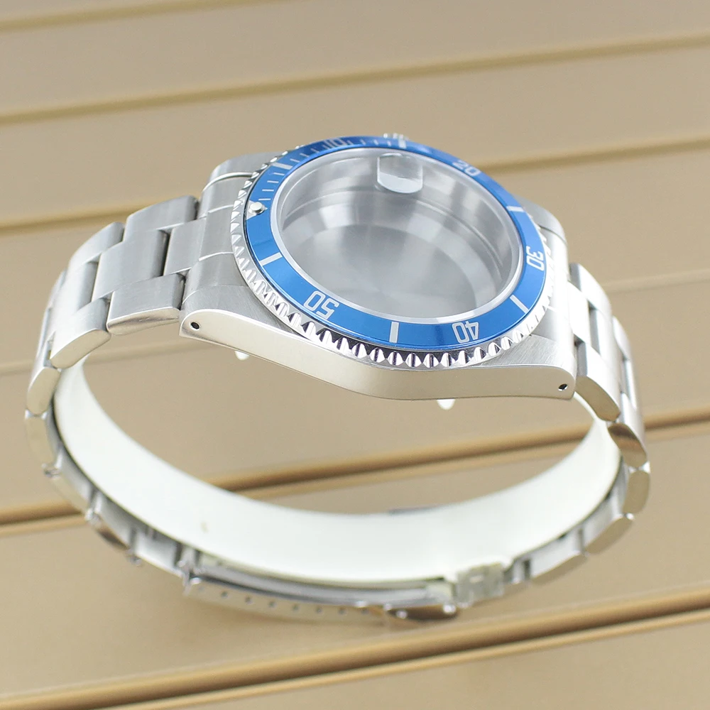 38mm Vintage Men's Watch Case Sapphire Crystal For Seiko NH34 NH35 NH36 NH38 4R36 Automatic Movement Retro Submariner 120 clicks