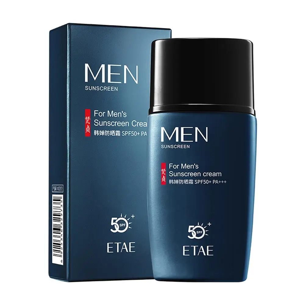 Spf 50+ Men's Sunscreen for Face Body Sun Block Refreshing Moisturizing Solar Blocker Protector Men Facial Sunscreen