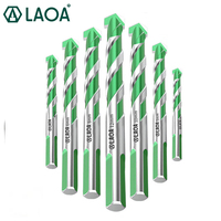 LAOA Drill Bit Multifunctional Drill Bits 3-12MM Super Hard Alloy Twist Overlord Drill Through Hole Glass Drill