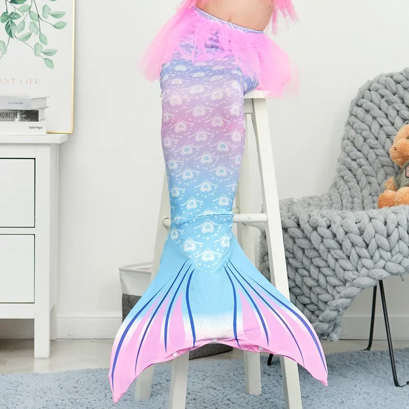 أطفال ملابس السباحة زعنفة حورية البحر ذيل السباحة مع أعلى السراويل جارلاند الأطفال حزب تأثيري ازياء الشاطئ ثوب السباحة MN12