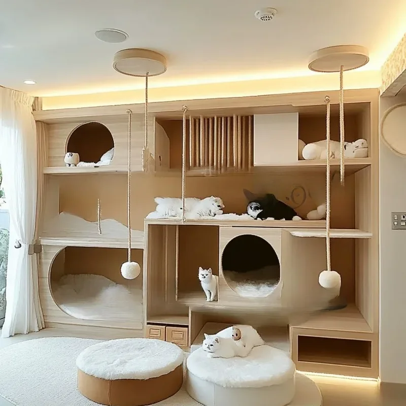 occupy an area balcony nest cabinet  tree cat climbing frame staircase pet house Tongtianzhu climbing frame