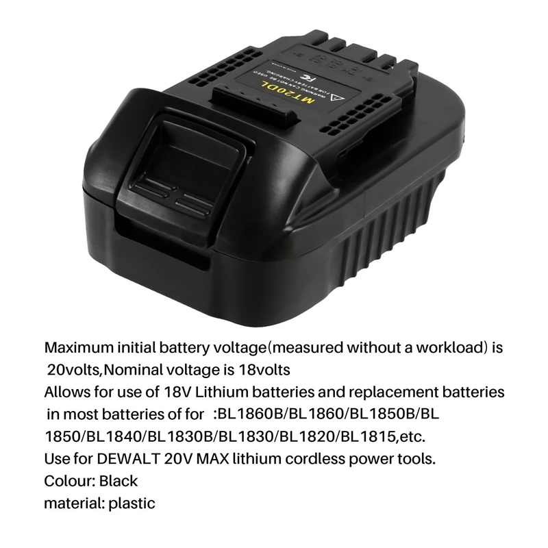 ตัวแปลงแบตเตอรี่ MT20Dl สำหรับ18V Bl1860 Bl1830 Bl1815-แบตเตอรี่โทรศัพท์สำหรับ18V 20V-แบตเตอรี่โทรศัพท์