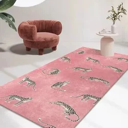 Luxury Leopard Print Living Room Carpet Tea Table Leisure Area Plush Mats Fashionable Bedroom Bedside Soft Rug Ковер Tapis 러그