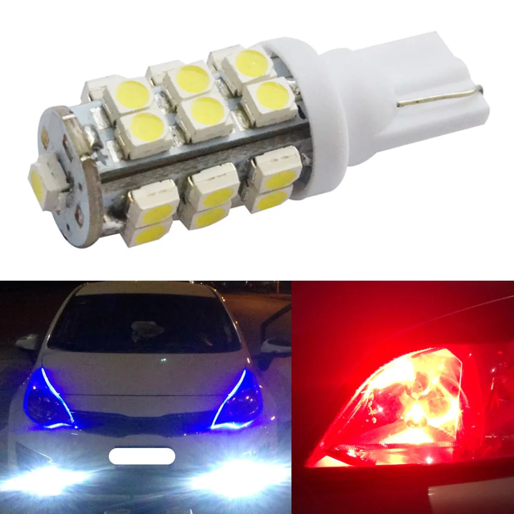 

T10 W5W 25 Led for Car Tail Accessories Interior Lights Turn Signal Brake Lamp Parking Light 12v 3528 Auto Width Lighting Bulb