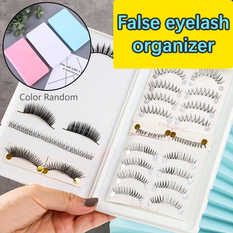 1Pcs False Eyelashes Dustproof Storage Box Snap Design High-capacityTravel Empty Lashes HolderCase Lash Storage Display Organize