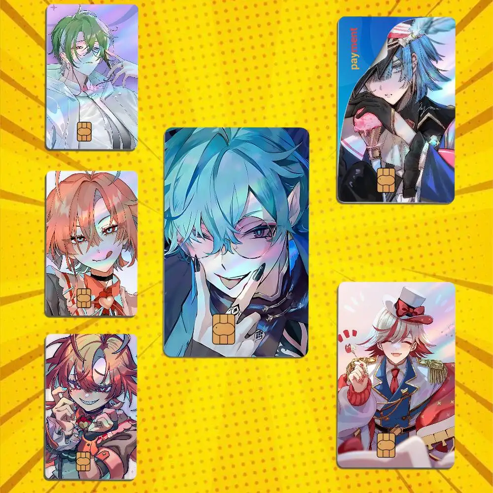 Dimensional stage play Fragaria Memories Laser-like texture Card Stickers Credit Visa Debit Bank Charge Card Bus Metro