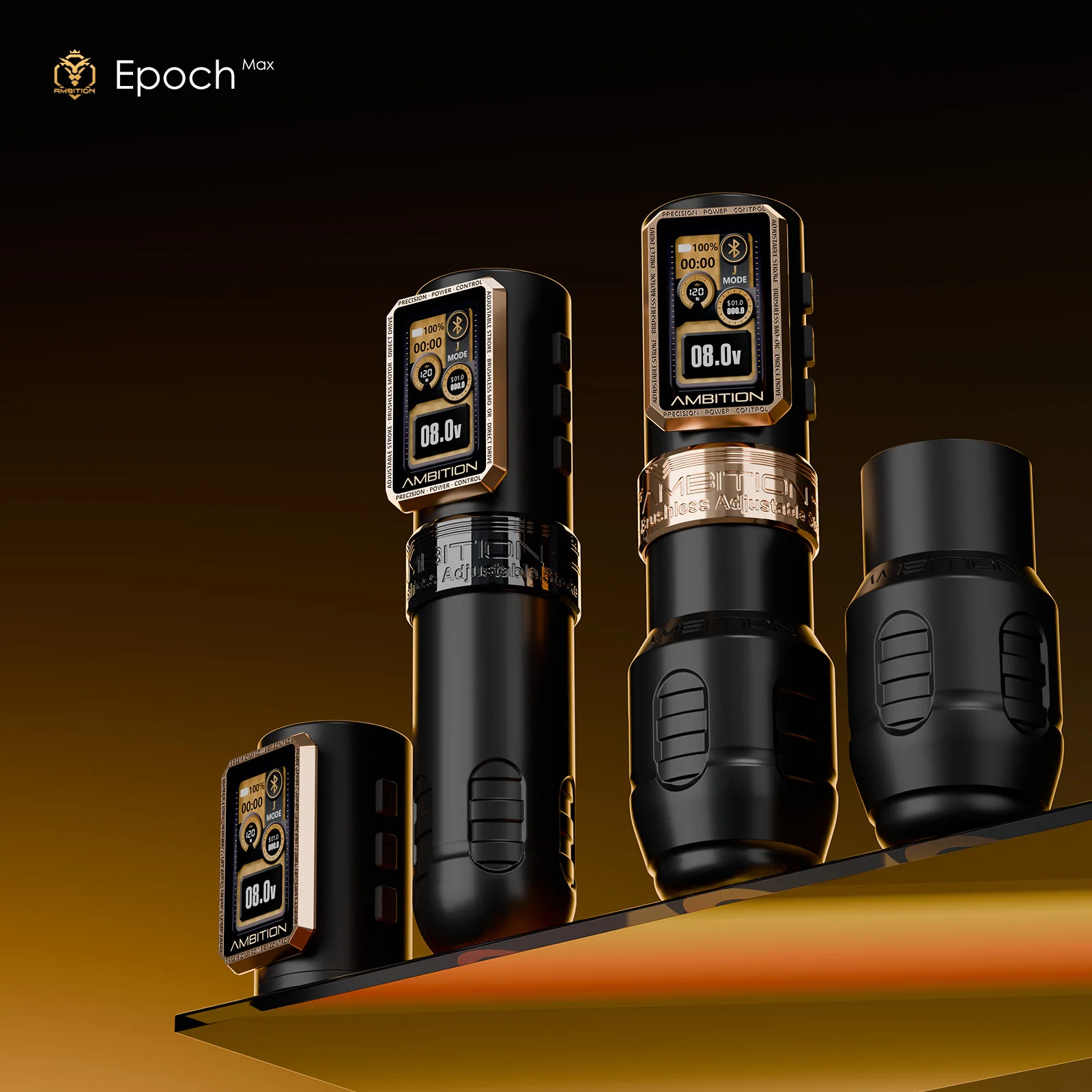 Max Brushless Motor 1.0-5.0mm Direct Drive Adjustable Stroke Professional Bluetooth Wireless Tat to o Pe n Machine