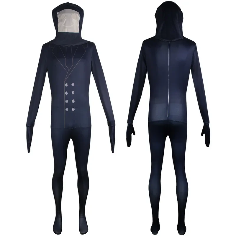 Spiel Skibidi Toilette Cosplay Kostüm Overall Lautsprecher Mann TV Mann Camder man Bodysuit Maske Halloween Horror für Kinder Männer Rolle