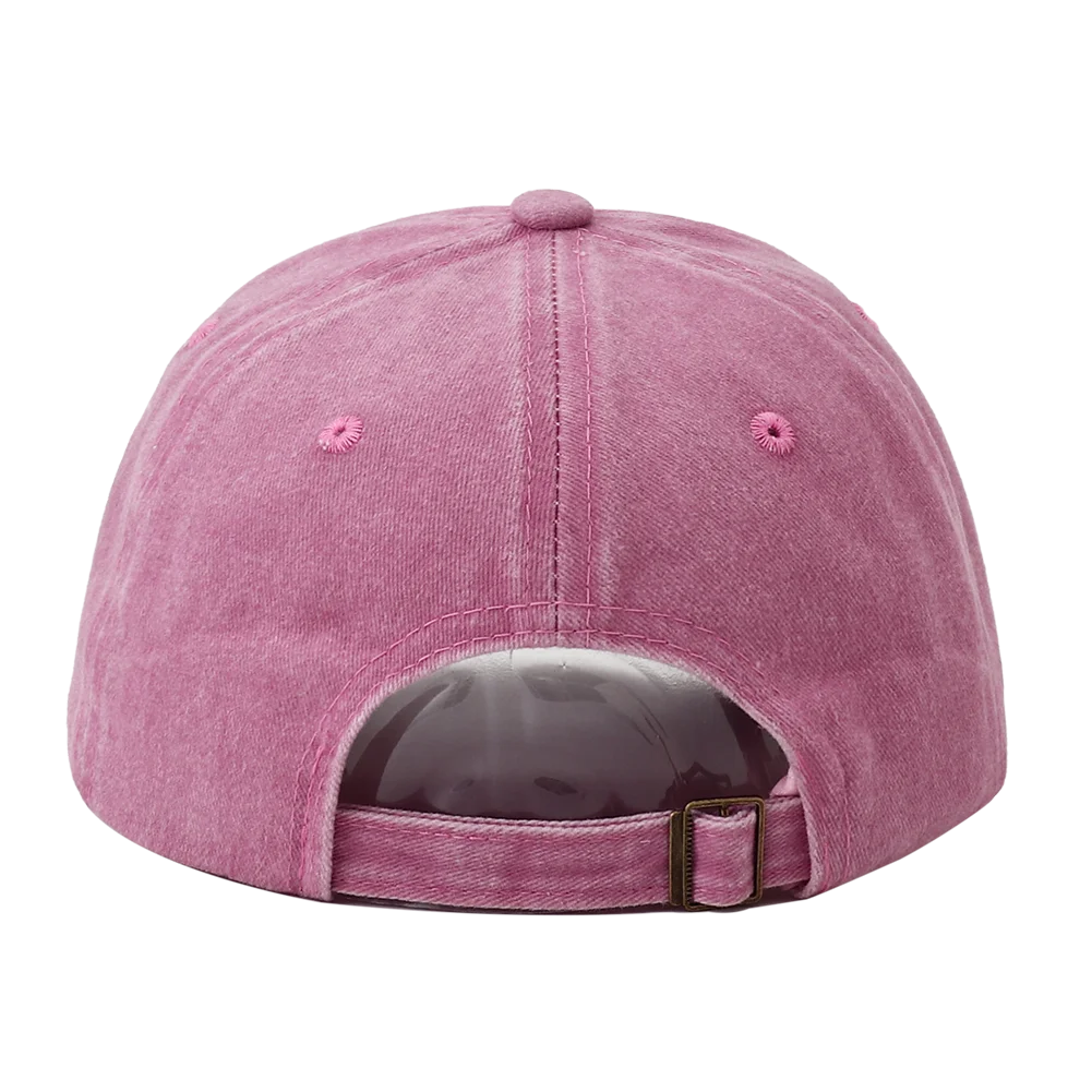 Nowy słodki haft kokardka czapki baseballowe dziewczynek różowy Retro zmiękczana bawełna czapka typu Snapback dla kobiet na zewnątrz ochrona przed