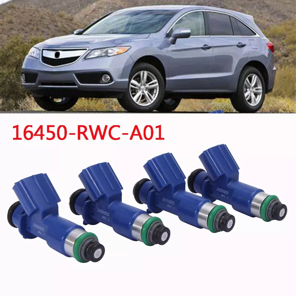 2/4x Fuel Injectors For Acura RDX RSX INTEGRA CIVIC 410cc 16450-RWC-A01 16450RWCA01 EWLKJ00429 4G2012 FJ983 800-2019N MP-56116