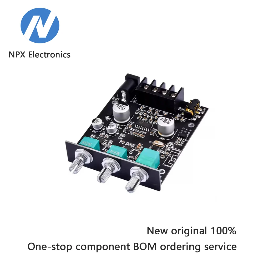 

ZK-502MT 2.0 stereo Bluetooth audio digital HIFI power amplifier board module 50W * 2 bass and treble adjustment