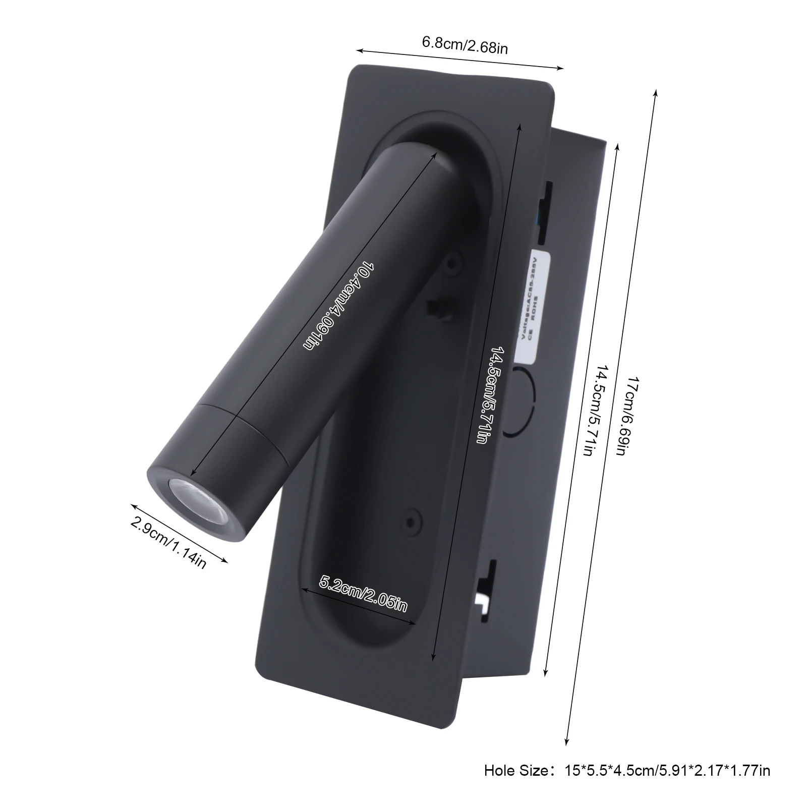 Luz de parede LED para quarto, candeeiro, candeeiro