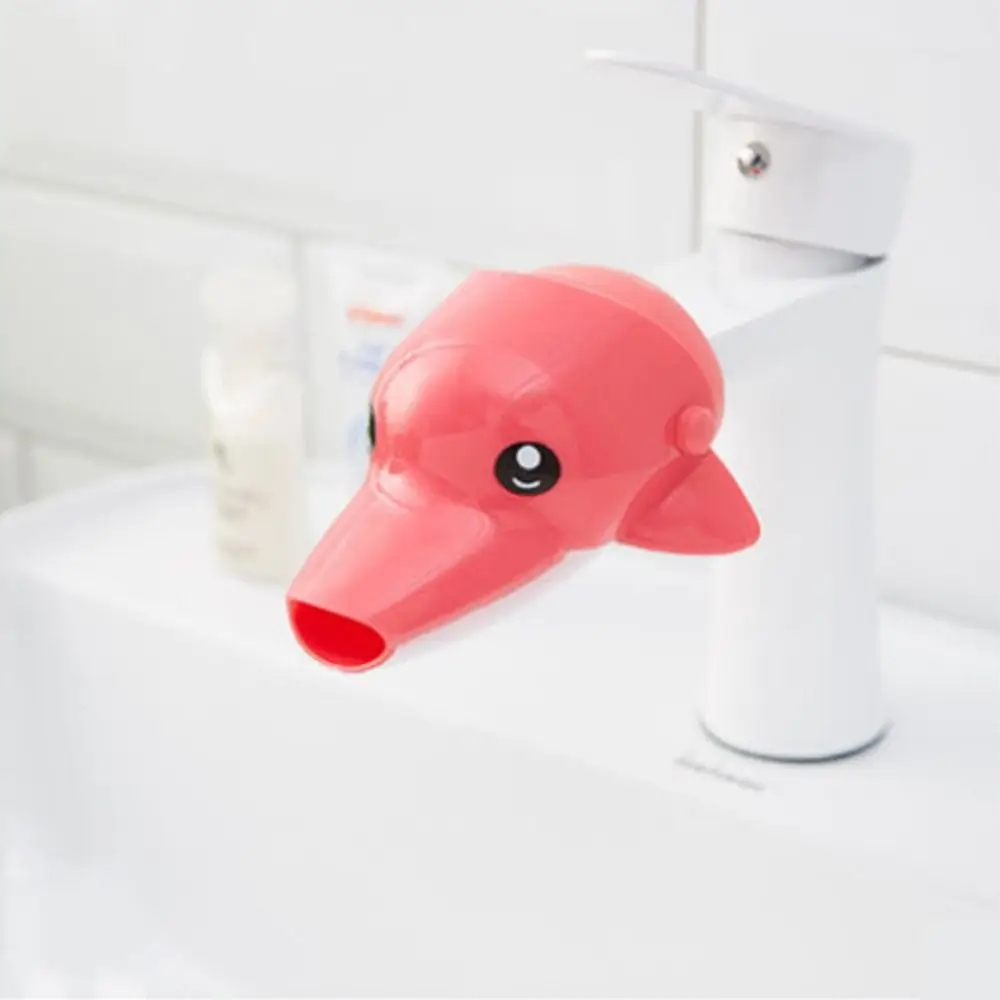 Cute Cartoon Animal Silicone Faucet Extender Bathroom Sink Children Handwashing Water Tap Extension Splash-proof Kitchen Tool