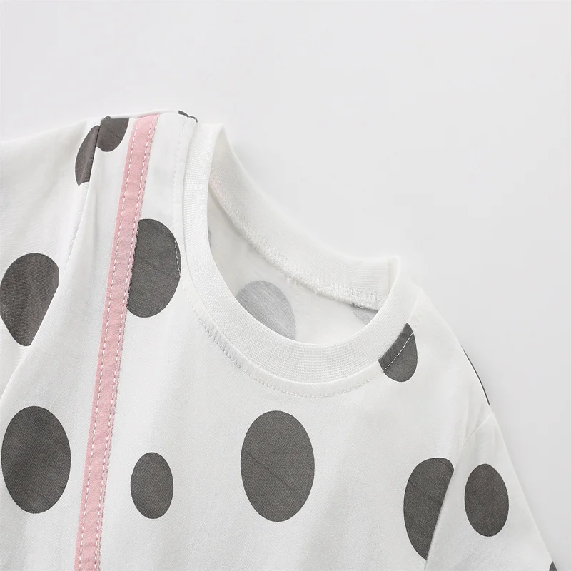 Jumping Meters 3-8T New Arrival Panda Kid Outfits For Summer Girls Clothing Sets Short Sleeve Rainbow 2 Pcs Baby Fashion Suits