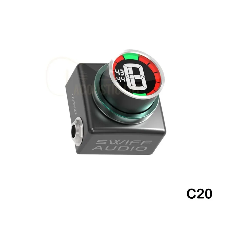 

Audio C20 Innovative Mini Pedal Tuner For Chromatic Guitar Bass Tuning Led Display Adjustable A4 Range Value 430-449hz
