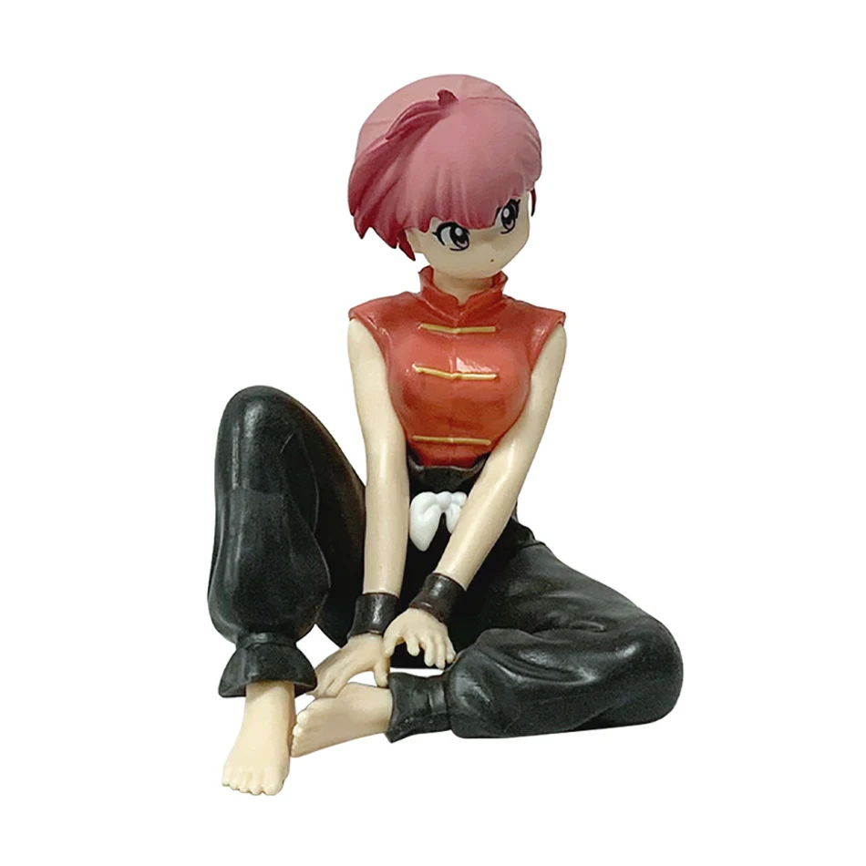 10 cm Op Voorraad Ranma 1/2 Tendou Akane Ranma PVC Anime Figuur Periferie Kawaii Actie Zitten Speelgoed Desktop Ornamenten Model geschenken