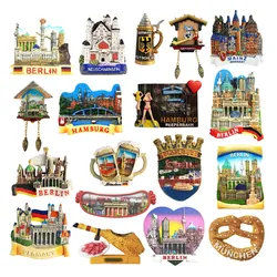 Europe Germany 3D Fridge Magnet Tourist Souvenirs Refrigerator Magnetic Stickers Travel collection Gift