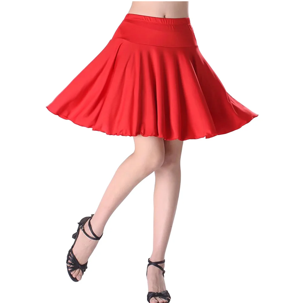 

Юбка для латинских танцев для взрослых для женщин, костюмы для латинских танцев, модная женская юбка для бальных танцев, винтажные качели, повседневные юбки для подиума