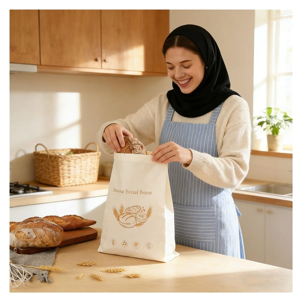 

Экологичные пакеты для хлеба из пчелиного воска ABFU, пригодные для заморозки, для сохранения свежести и хранения заквасок