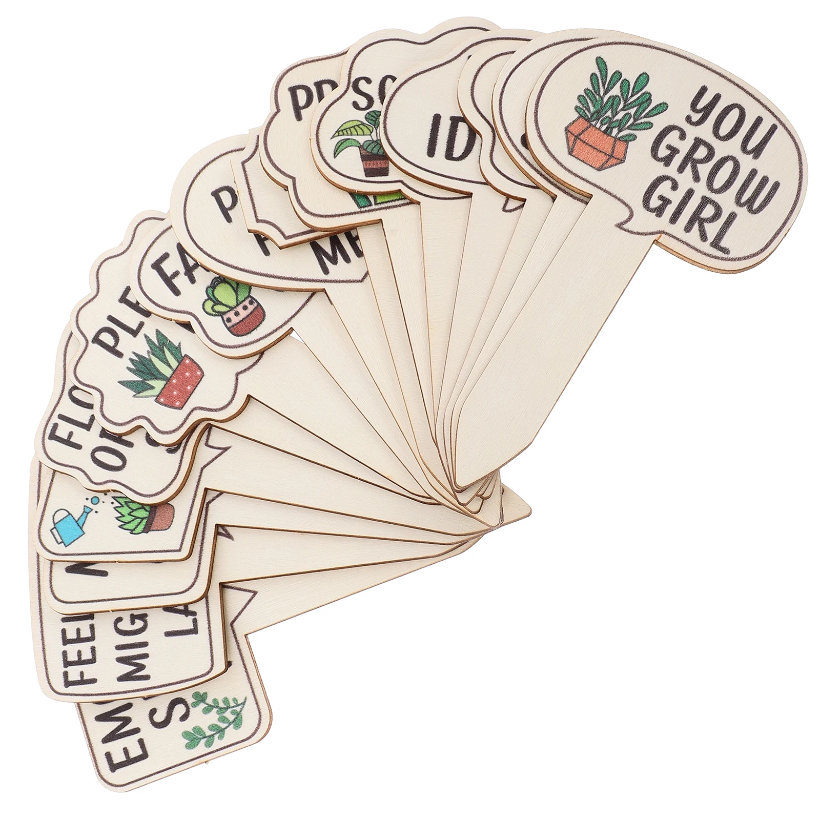 

15 Wooden Labels Outdoor Waterproof Garden Labels For Plants Flower Signage Reusable Plant Tags Succulent Markers Garden Signs