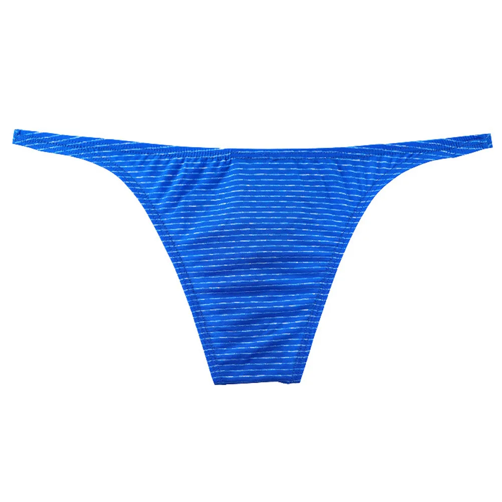 Daily Wear Blue Sexy Briefs Breathable Briefs 80 Polyester 20 Spandex Low Waist Design Solid Color Pattern Breathable Material