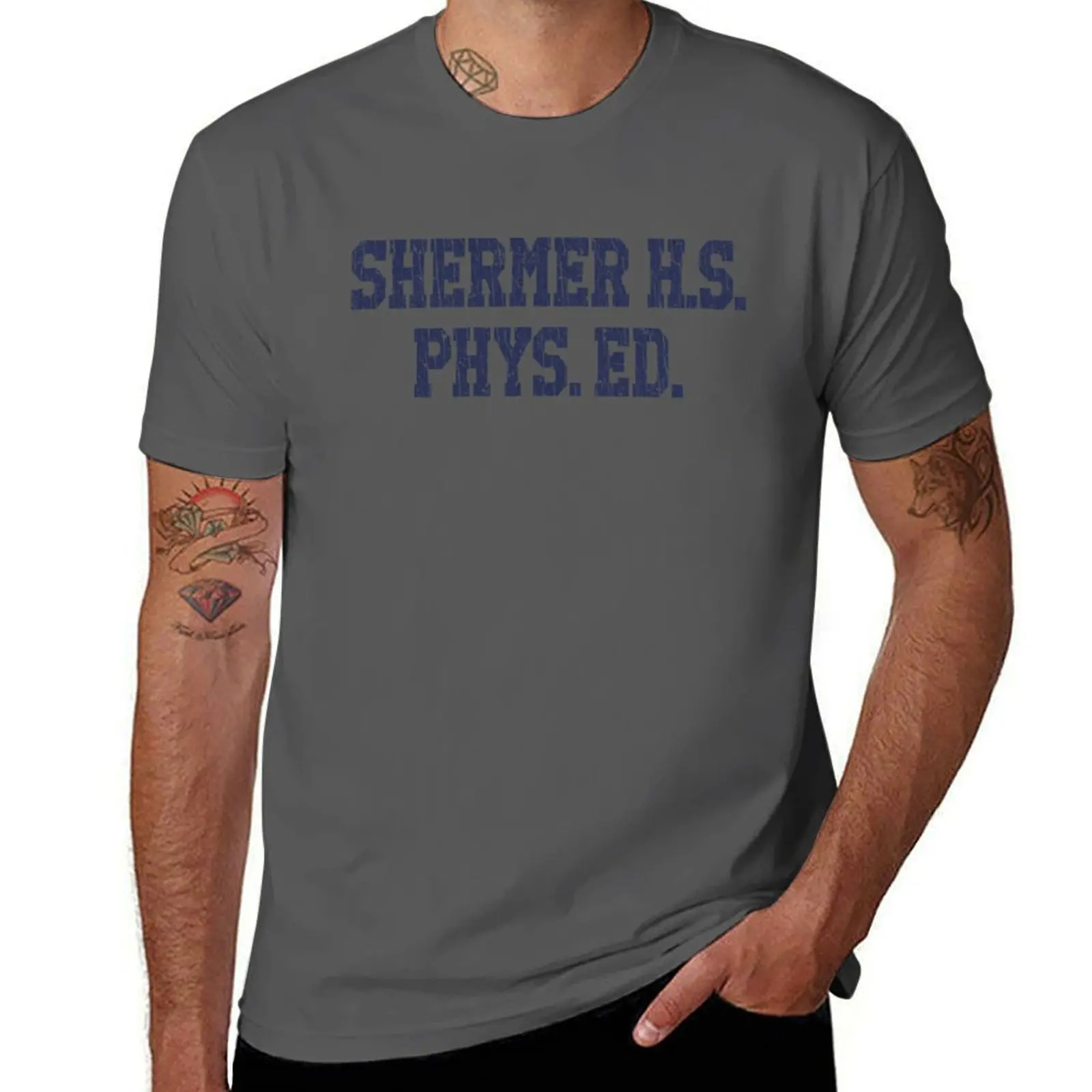 Shermer High School Phys. Ed. 1985 T-Shirt anime figures Short sleeve tee hippie clothes men t shirts