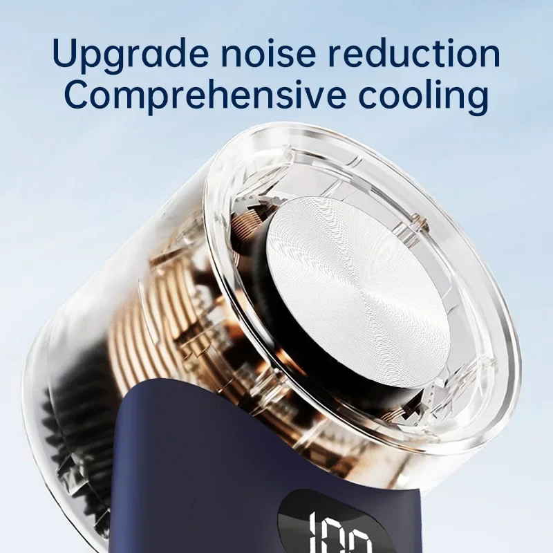 Ventilador portátil do jato do turbocompressor, Mini ventilador frio portátil do gelo, Alta velocidade