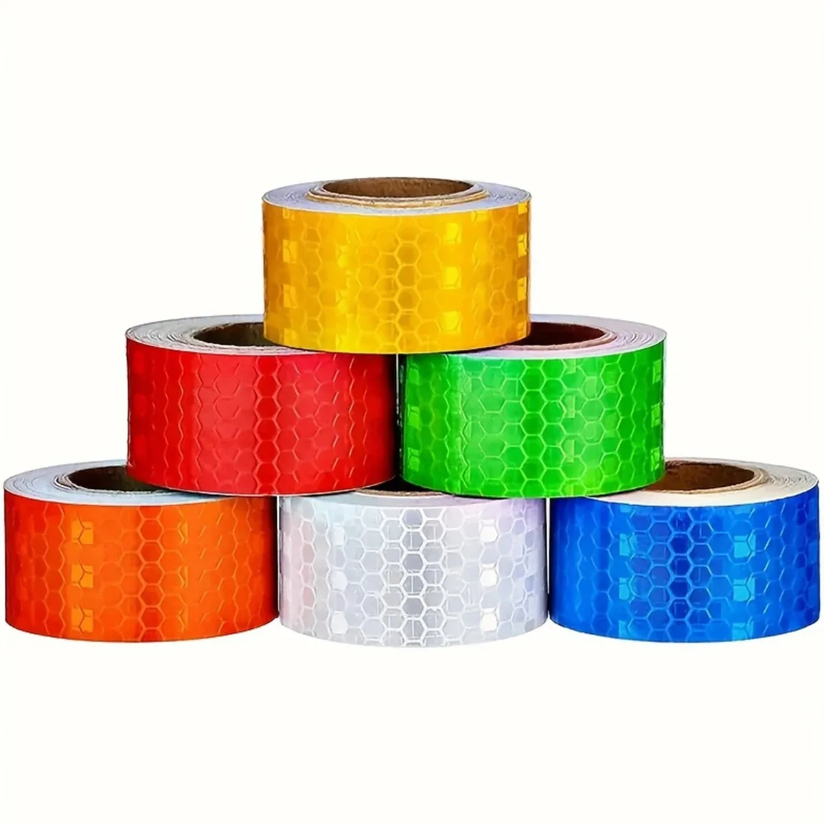 5cmx1/3m Reflective Tape for Cars Trucks Motorcycles - Warning Light Grid Reflector Safety Mark Strip Sticker Auto Protective