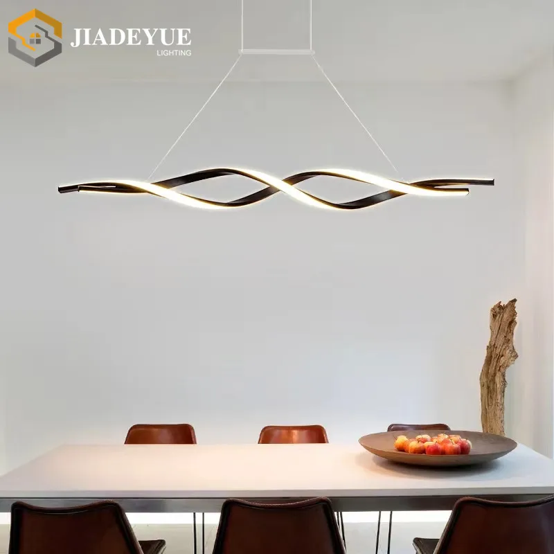 

led dining room pendant light office aluminum pendant light black/grey decorative light fixture 110-240v