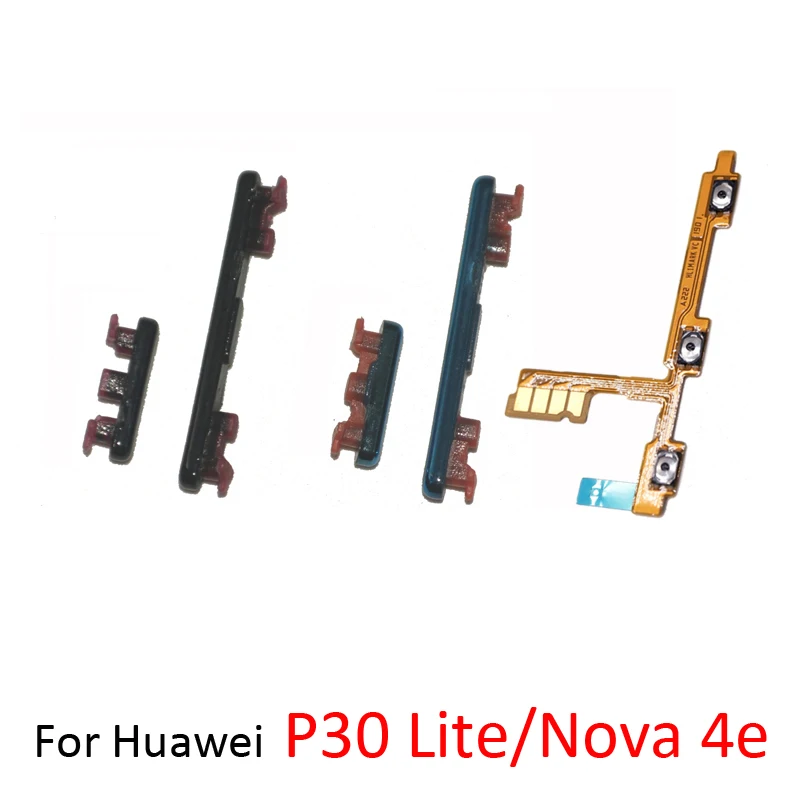 Pop Power Volume Button Flex For Huawei P30 Lite Original Phone New Housing External On Off Side Key Cable Nova 4e