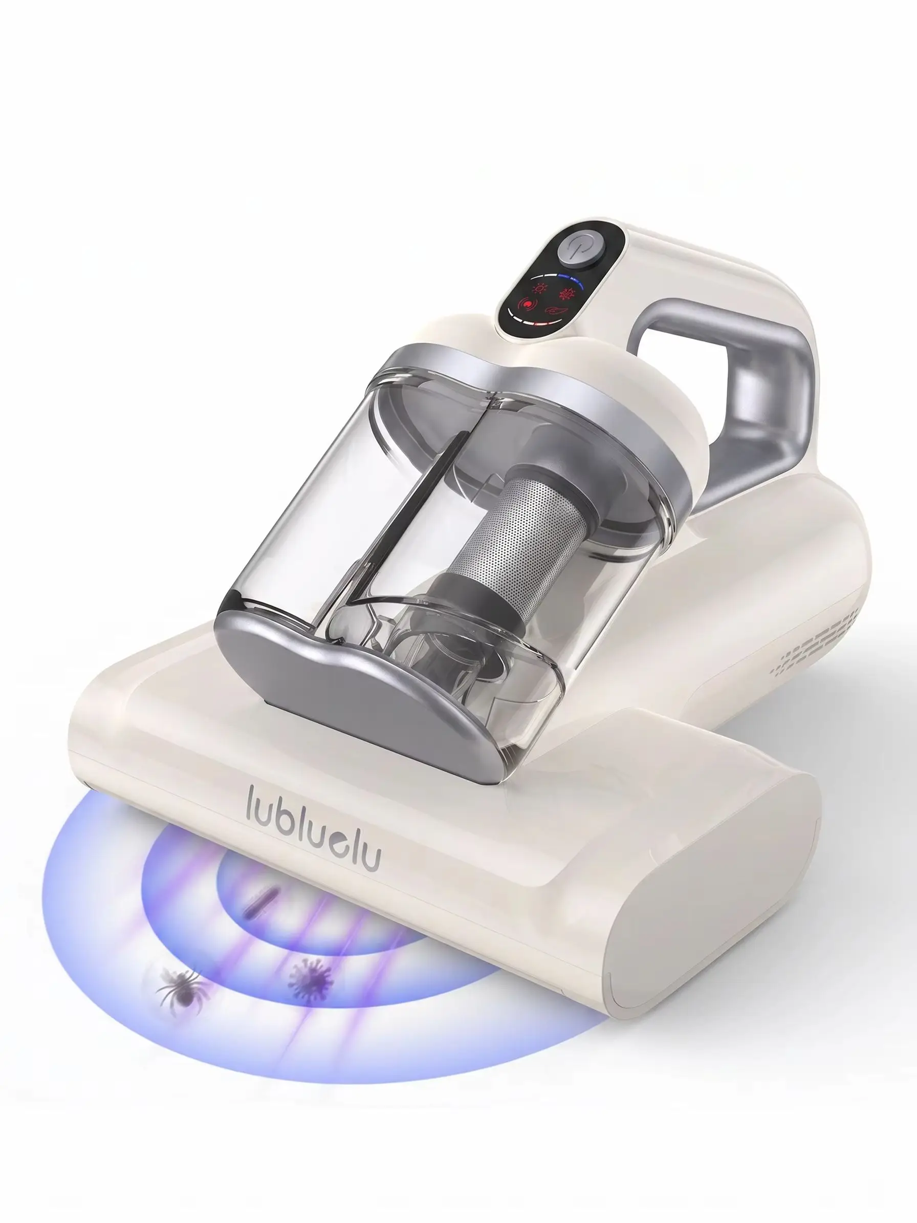 Lubluelu CM210 Kabelloser Milbensauger Handstaubsauger für Betten und Matratzen mit 15Kpa Saugkraft UV-C Licht Tiefenreinigung Roboter-Milbenreiniger