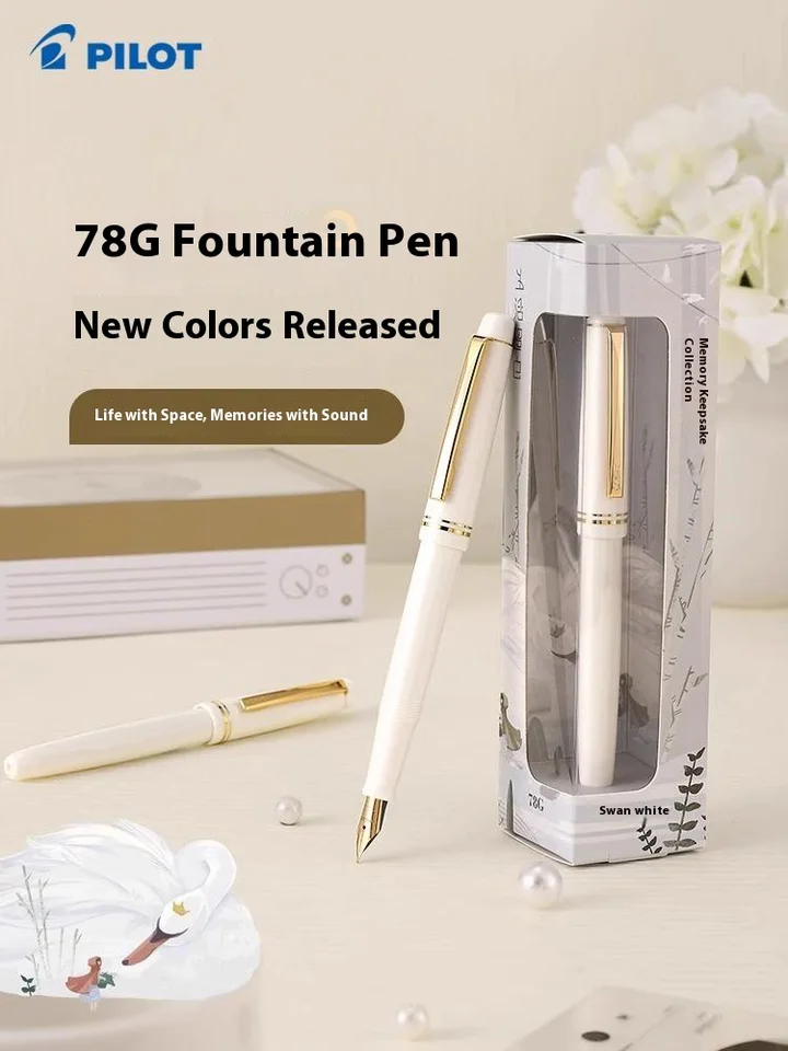 Pilot 78G Fountain Pen Gift Set,Multi-Color 22K Gold-Plated Nib