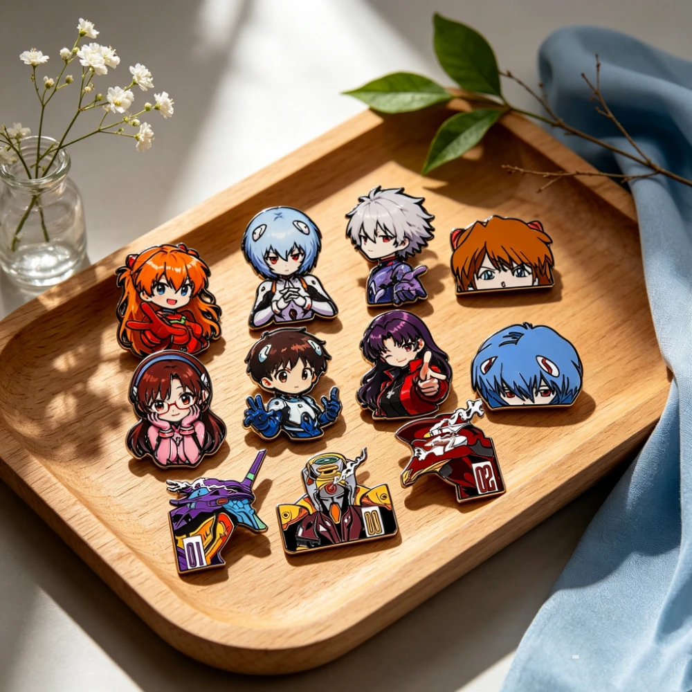 5/6/11Pcs Enamel Pin EVA 01 Cartoon Brooch for Clothes Lapel Pins for Backpack Manga Badges Accessories Gifts