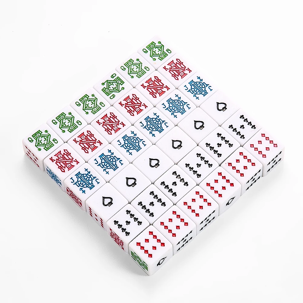 Dés de poker en acrylique à 6  - Party Games Poki Games avis et prix