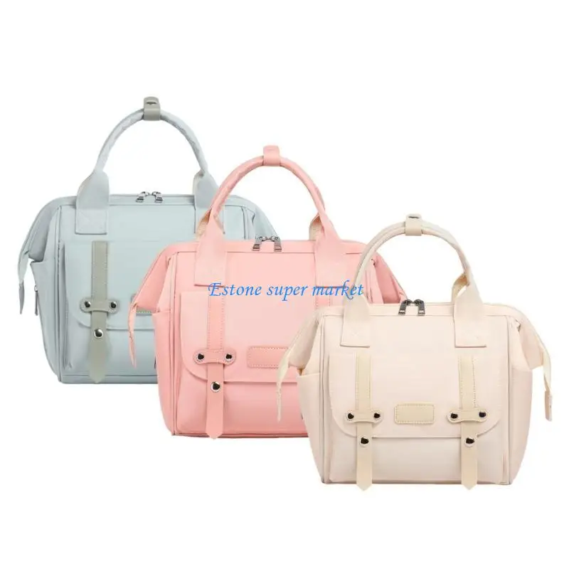 

090B Fashionable Diaper Backpack Spacious Mom Bag Convenient Carry Bag for Moms