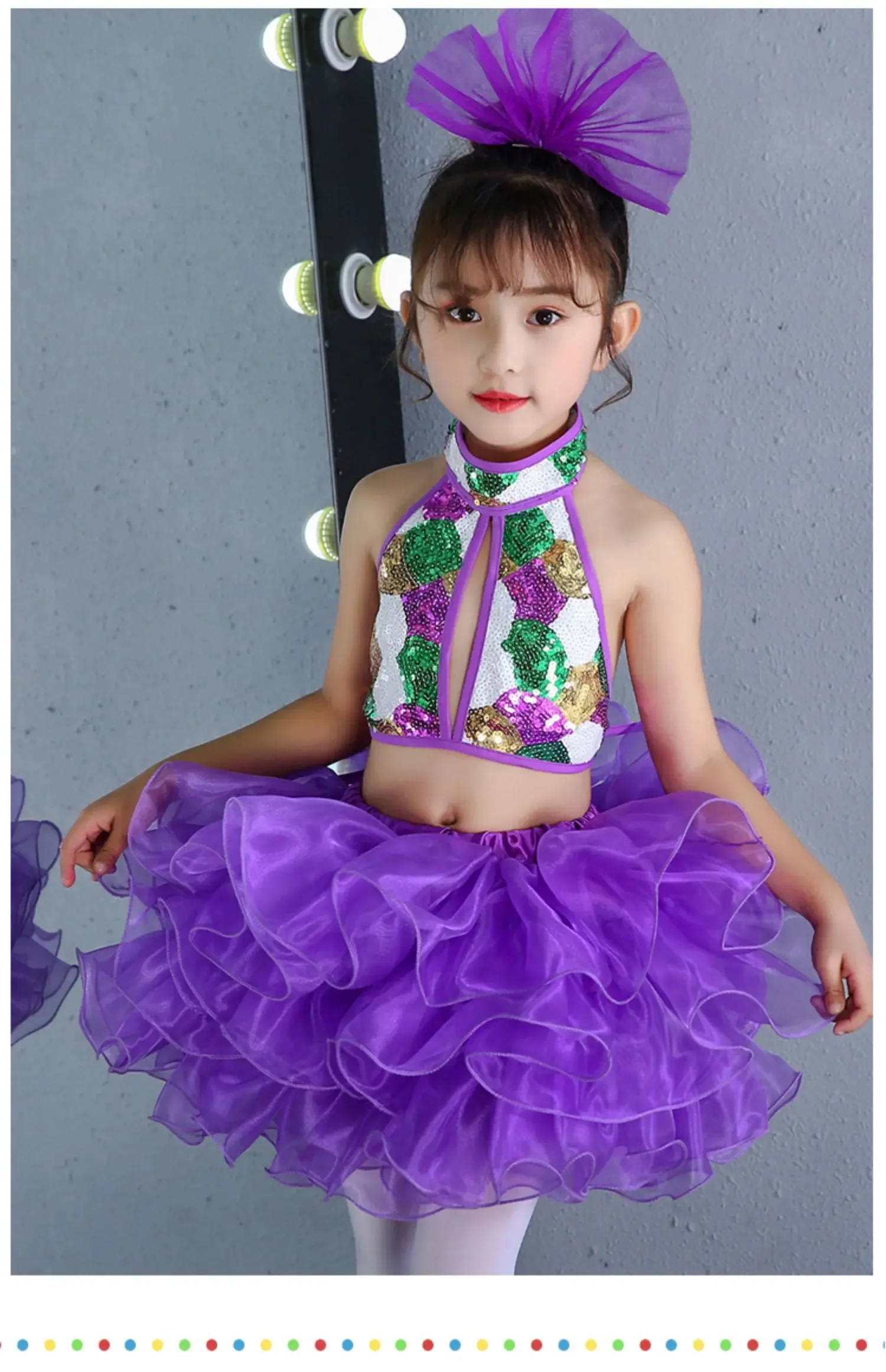 فستان رقص حديث مطرز للفتيات ، ملابس قاعة الرقص ، ملابس المسرح ، فستان أميرة الزفاف ، أزياء رقص الجاز ، توتو